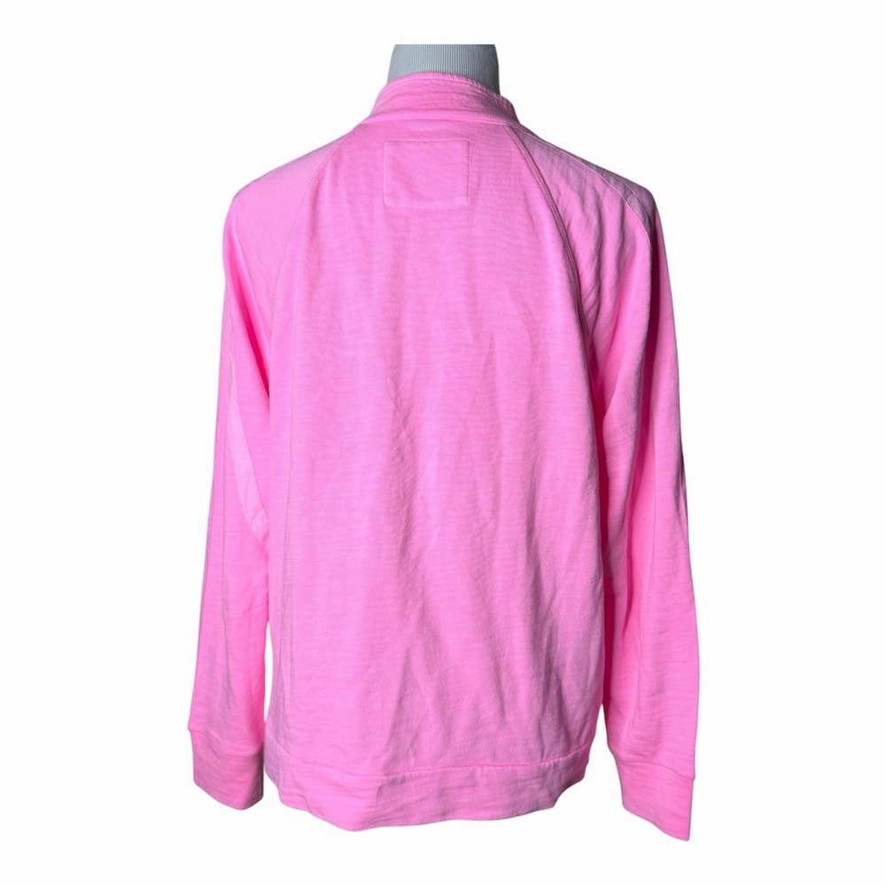 Lilly Pulitzer Ashlee Half-Zip Pullover in Parigi Pink 100% Cotton Size Medium - Picture 5 of 7